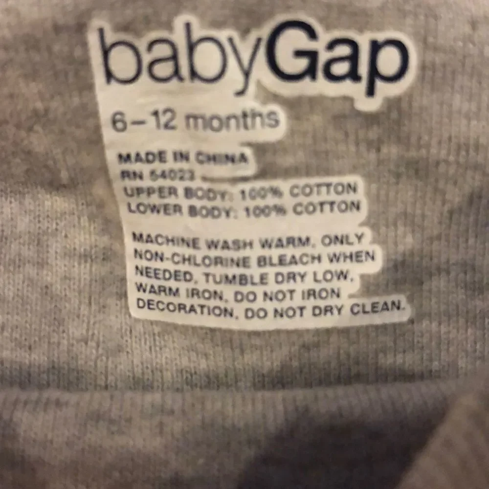 Baby Gap Grey & Red Striped Heartbreaker Onesie